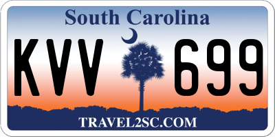 SC license plate KVV699