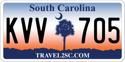 SC license plate KVV705