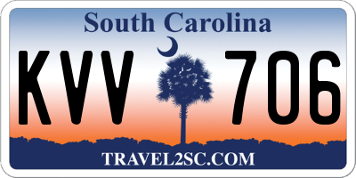 SC license plate KVV706
