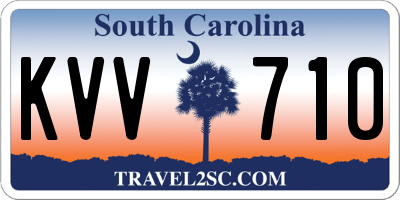 SC license plate KVV710