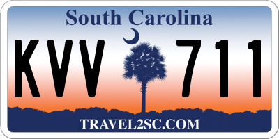 SC license plate KVV711