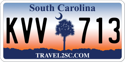 SC license plate KVV713