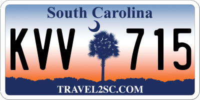 SC license plate KVV715