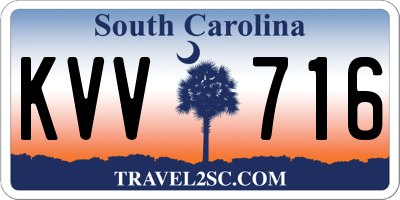 SC license plate KVV716