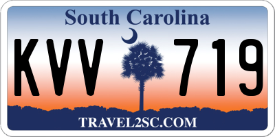 SC license plate KVV719