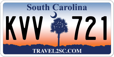 SC license plate KVV721