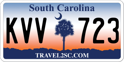 SC license plate KVV723