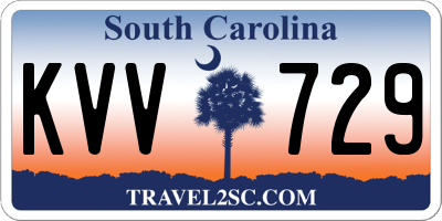 SC license plate KVV729