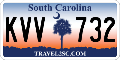SC license plate KVV732