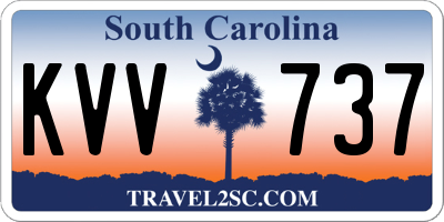 SC license plate KVV737