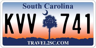 SC license plate KVV741
