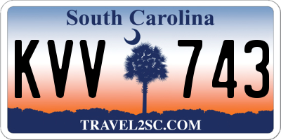 SC license plate KVV743