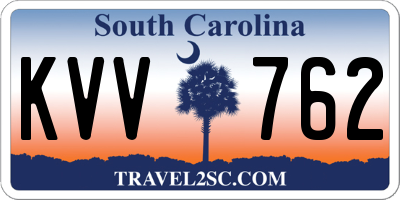 SC license plate KVV762