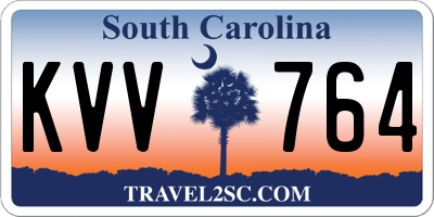 SC license plate KVV764