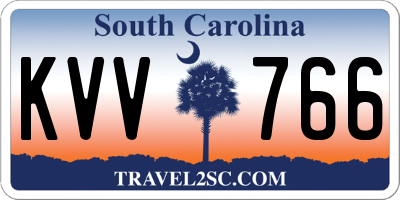 SC license plate KVV766