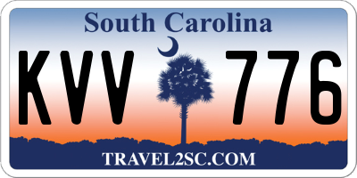 SC license plate KVV776