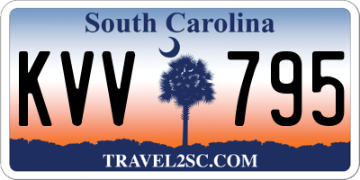SC license plate KVV795