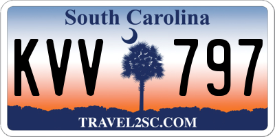 SC license plate KVV797