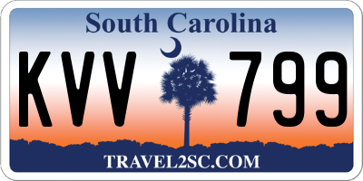 SC license plate KVV799
