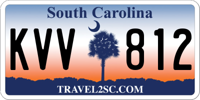 SC license plate KVV812