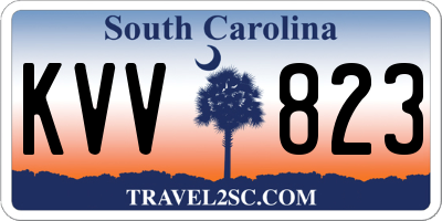 SC license plate KVV823