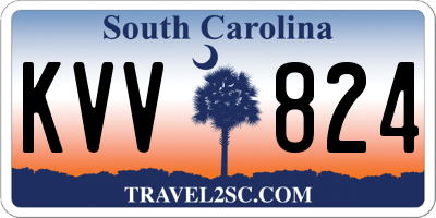 SC license plate KVV824