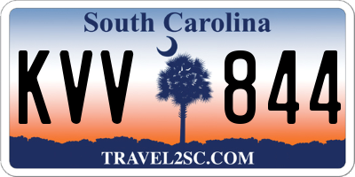 SC license plate KVV844