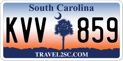 SC license plate KVV859
