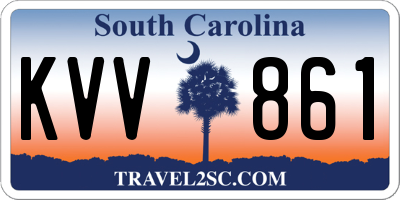 SC license plate KVV861