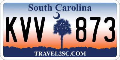 SC license plate KVV873