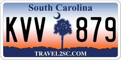 SC license plate KVV879