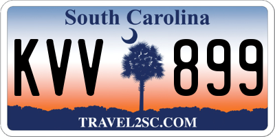 SC license plate KVV899