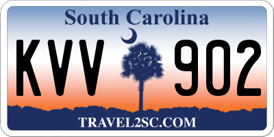 SC license plate KVV902