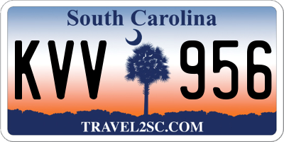 SC license plate KVV956