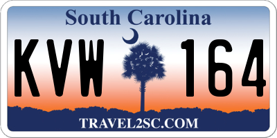 SC license plate KVW164
