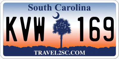 SC license plate KVW169