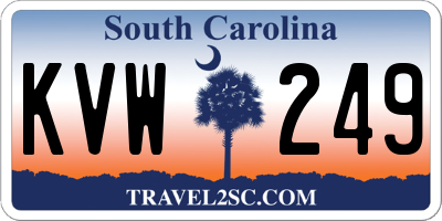 SC license plate KVW249