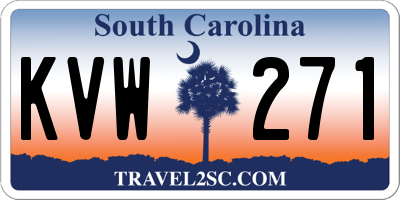 SC license plate KVW271