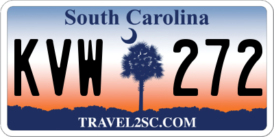 SC license plate KVW272
