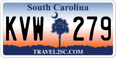 SC license plate KVW279