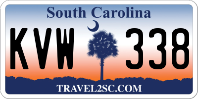 SC license plate KVW338