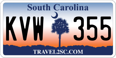 SC license plate KVW355