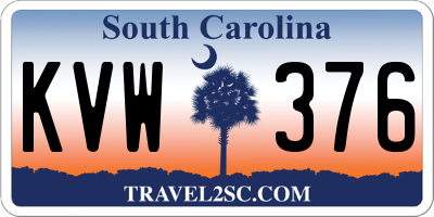 SC license plate KVW376
