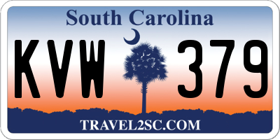 SC license plate KVW379