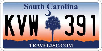 SC license plate KVW391
