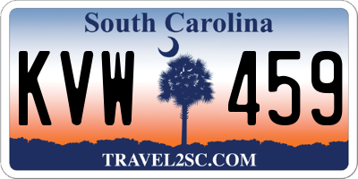 SC license plate KVW459