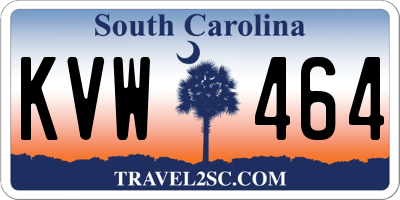 SC license plate KVW464