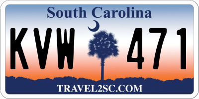 SC license plate KVW471