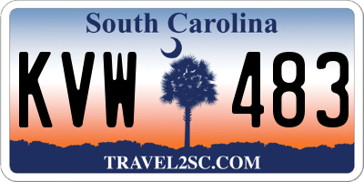 SC license plate KVW483