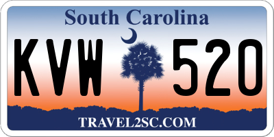 SC license plate KVW520